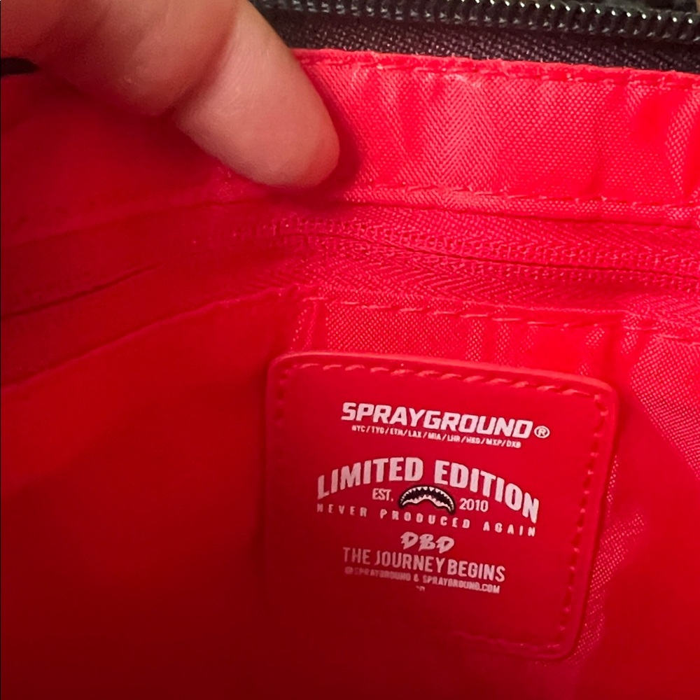 Sprayground Vibrant Pink Embossed Clutch - Picture 3 of 3